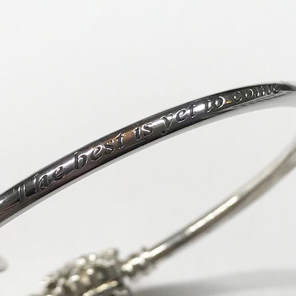 Pandora ALE Signed Sterling Silver Clear CZ Fireworks Bangle Bracelet 597563CZ - Picture 9 of 10